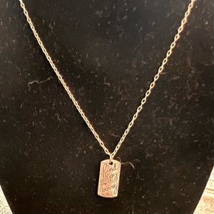 Silver Inspirational Necklace